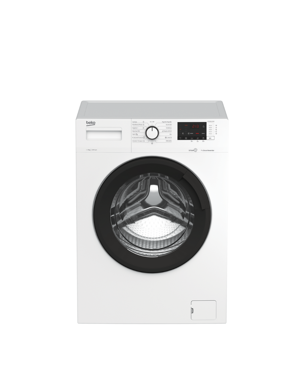 Máquina de Lavar Roupa Beko SteamCure 8kg 1200 rpm